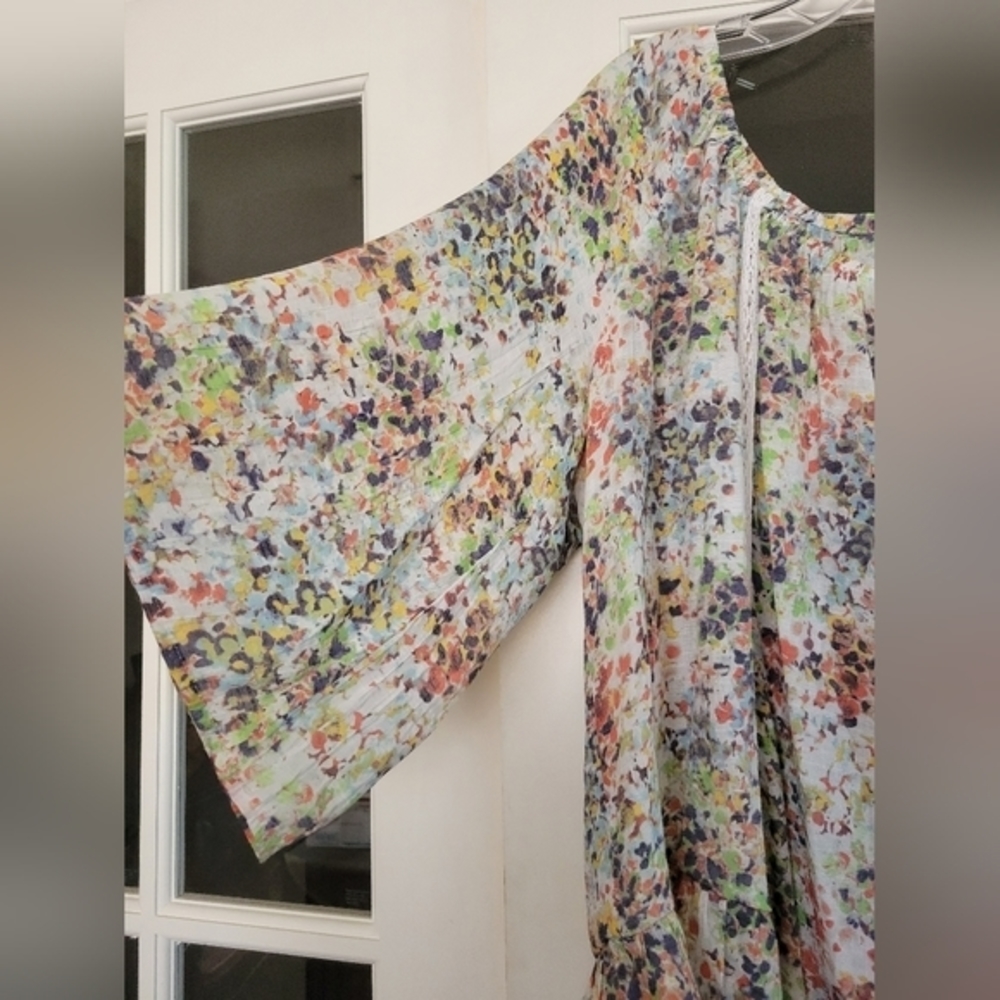Hope & Harlow boho scoop neck 3/4 sleeve blouse size 2x‎ - Picture 3 of 5
